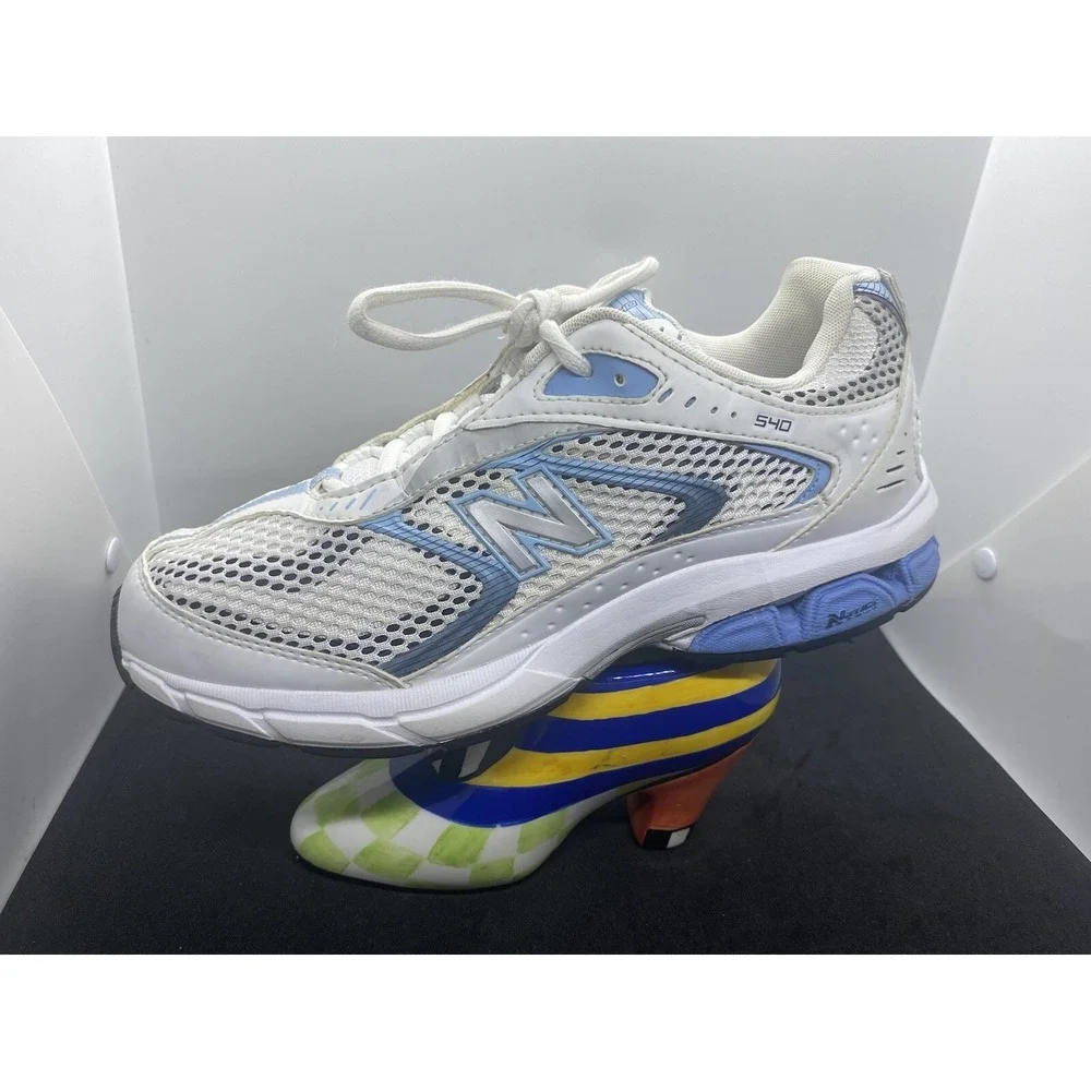 New Balance 540 CW540WF White Blue Running Shoes Sneakers Womens Size 9
